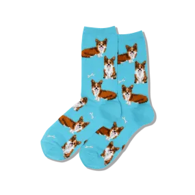 HOTSOX Women's Corgi Crew Socks