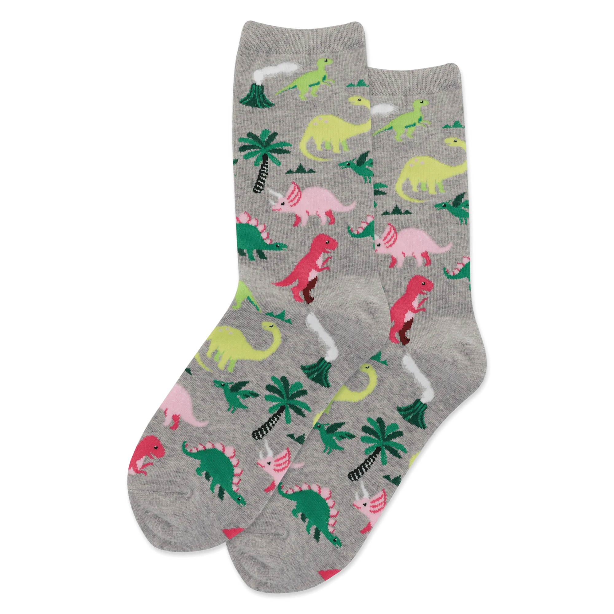 HOTSOX Women's Dinosaurs Crew Socks