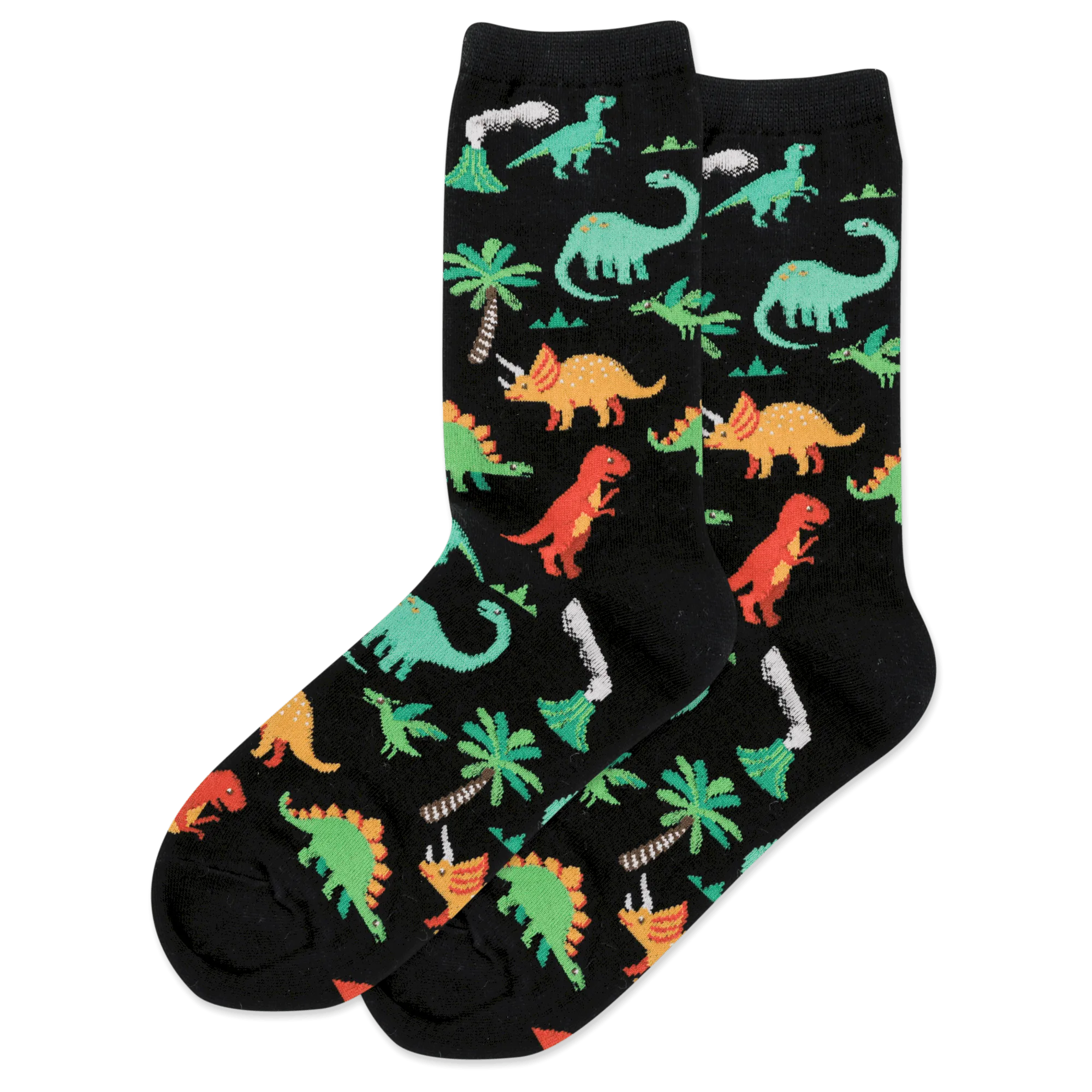 HOTSOX Women's Dinosaurs Crew Socks