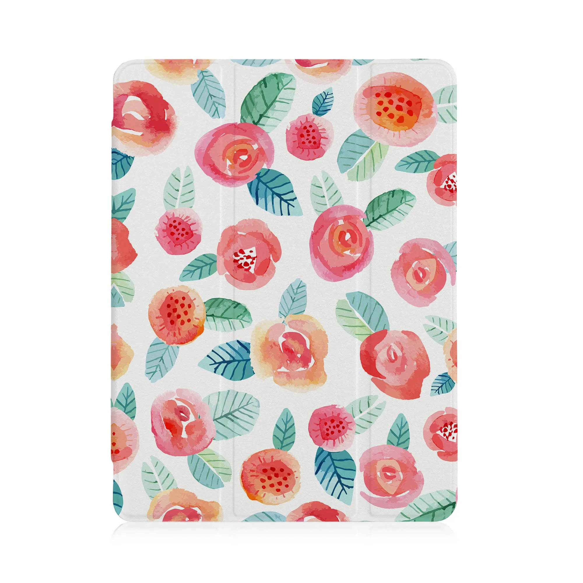 iPad SeeThru Case - Watercolor Flower