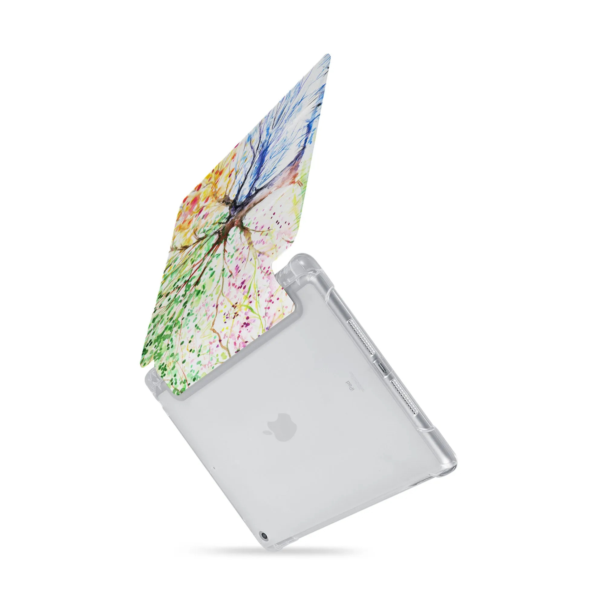 iPad SeeThru Case - Watercolor Flower
