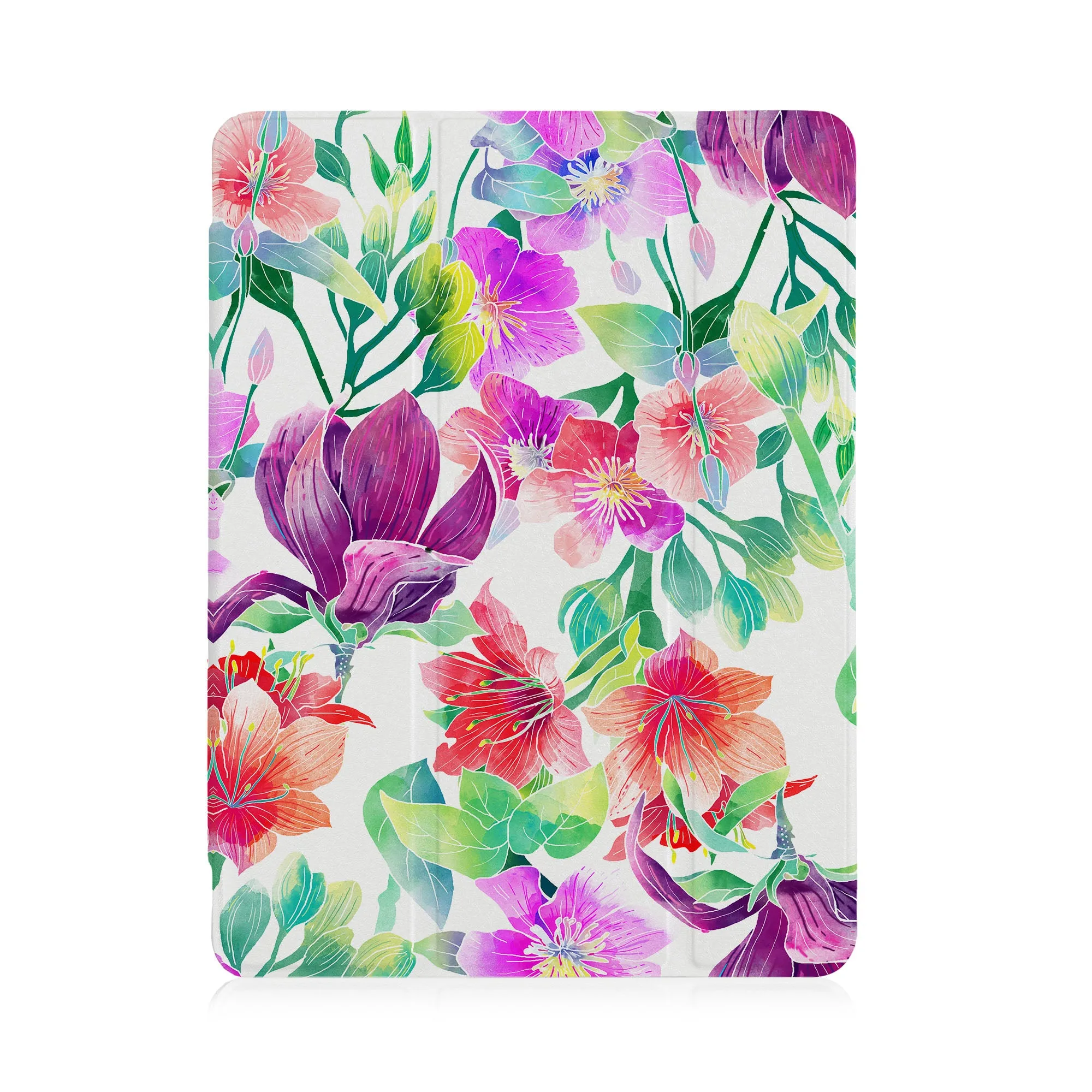 iPad SeeThru Case - Watercolor Flower