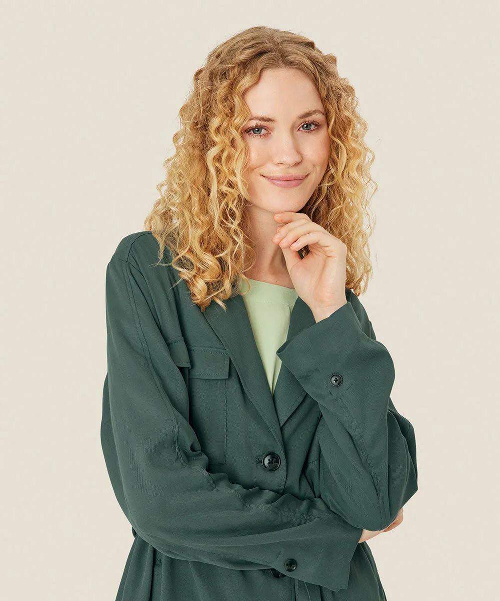 Julietna Long Sleeve Tie-Front Jacket