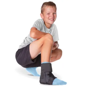 Lace Up Kids Ankle Brace | Pediatric Figure 8 Sprained Foot Support Wrap for Youth in Sports