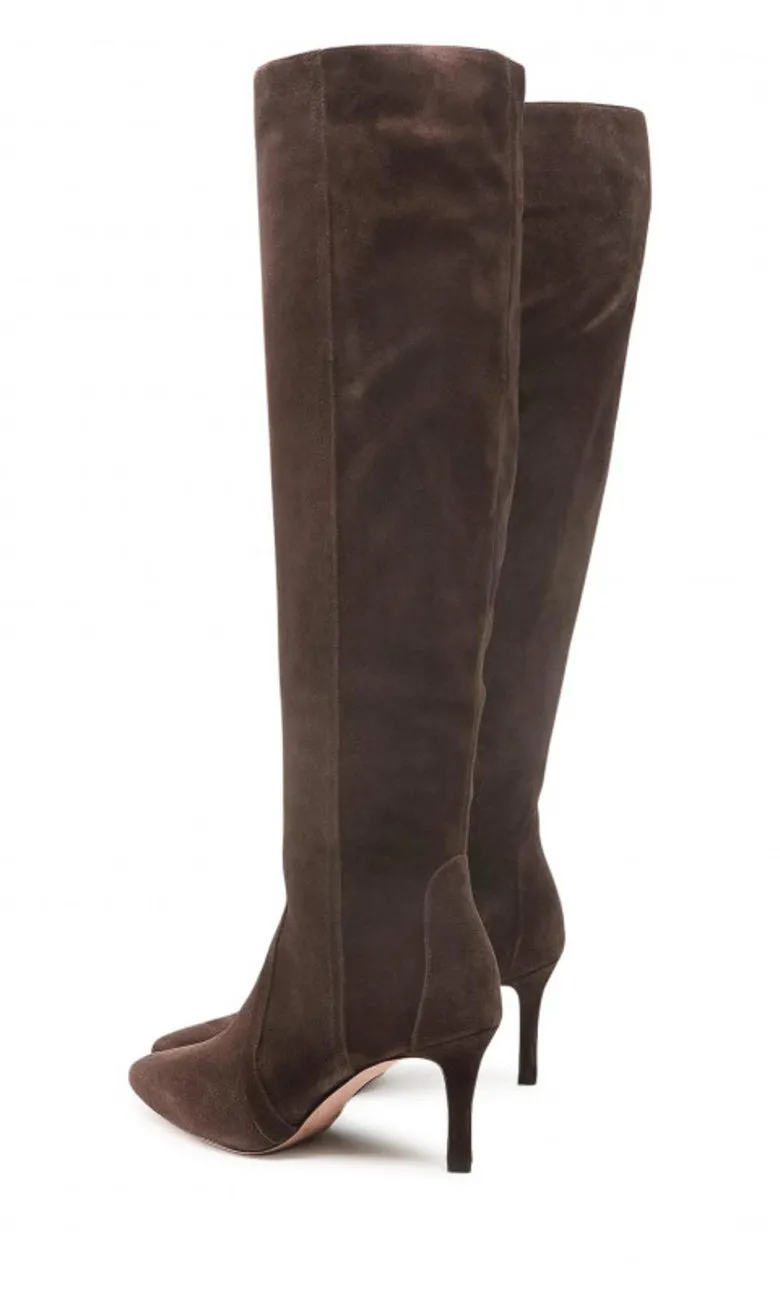 Marella Edict Knee High Boots - Chocolate