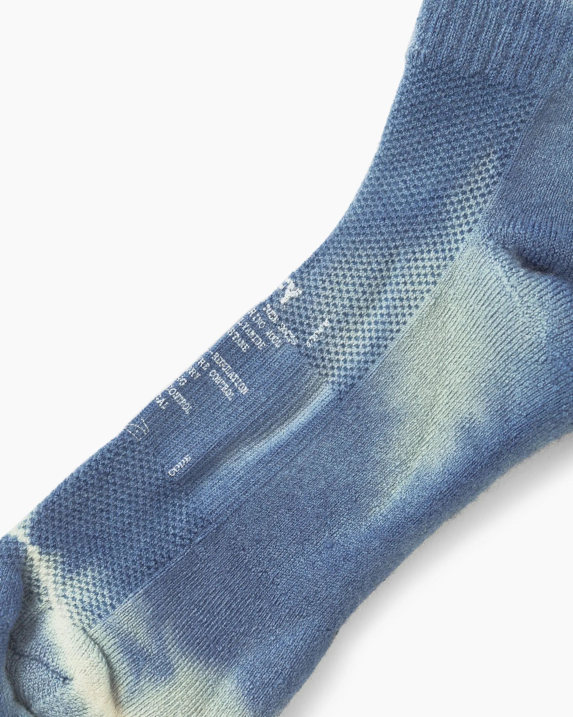 Merino Tube Socks Indigo Tie-Dye