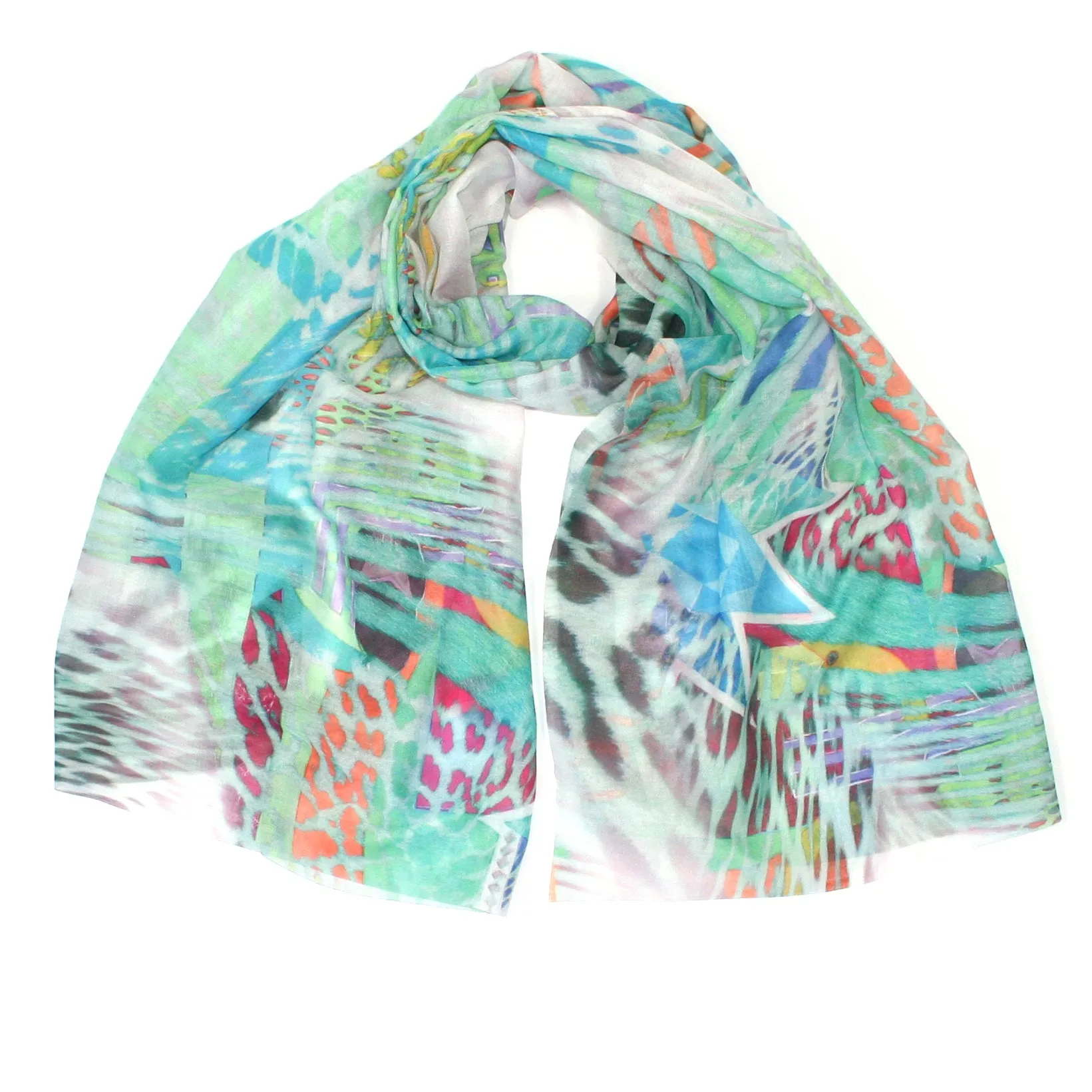 Multi Animal Print Scarf