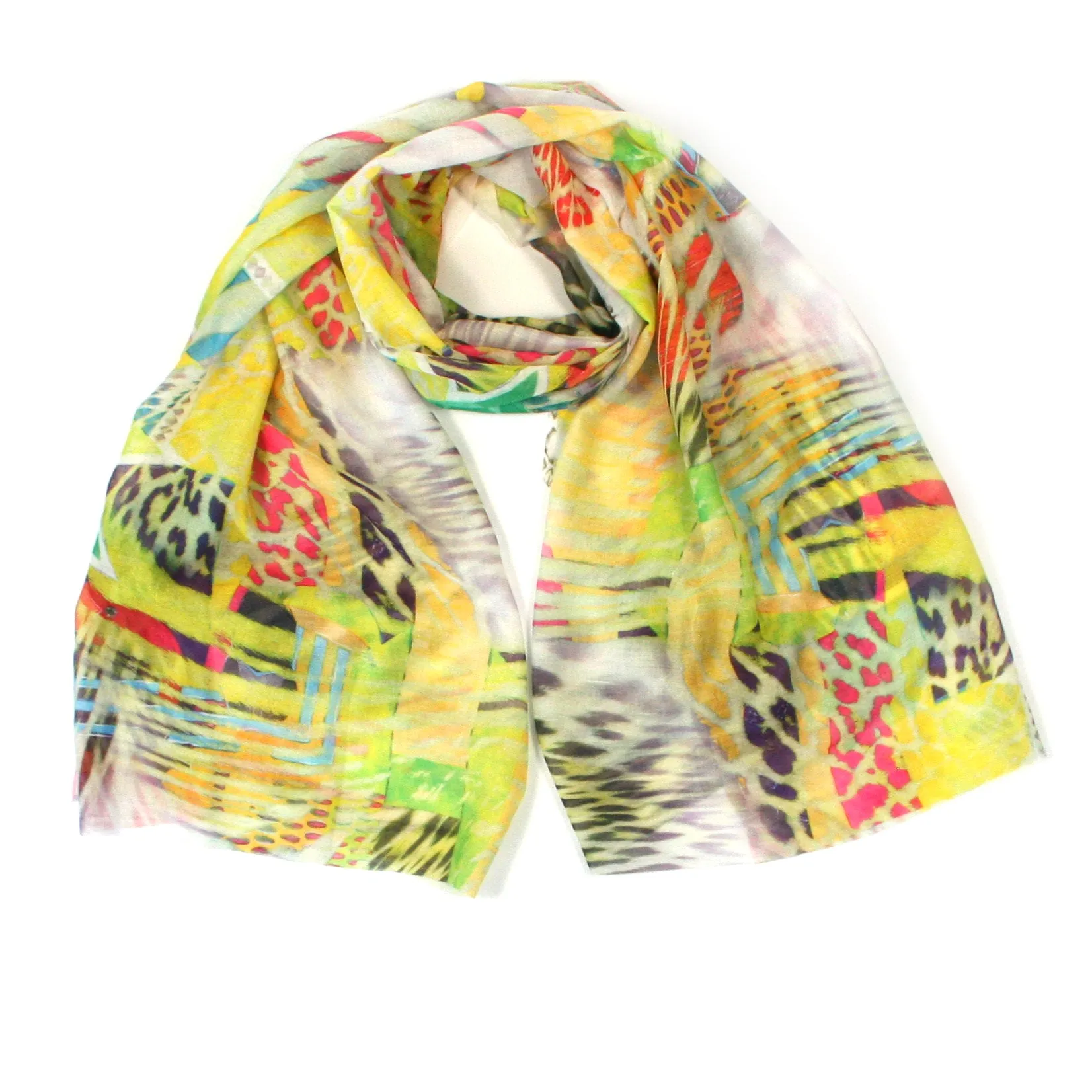 Multi Animal Print Scarf