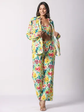 Multi Botanic Printed Modal Co-ord Set