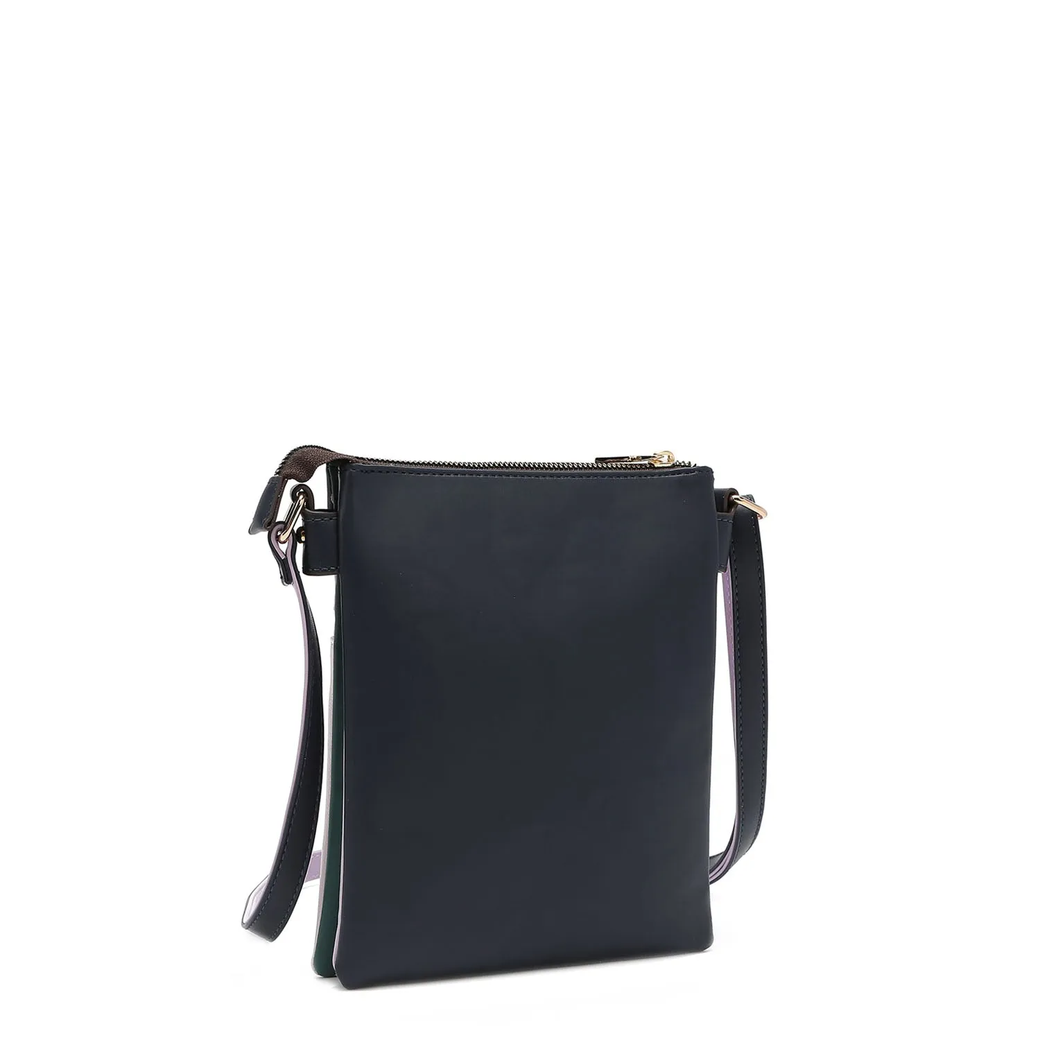 NIKKY DOUBLE ZIPPER CROSSBODY