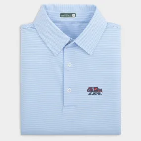 Ole Miss Athletics Foundation Pinstripe Performance Polo