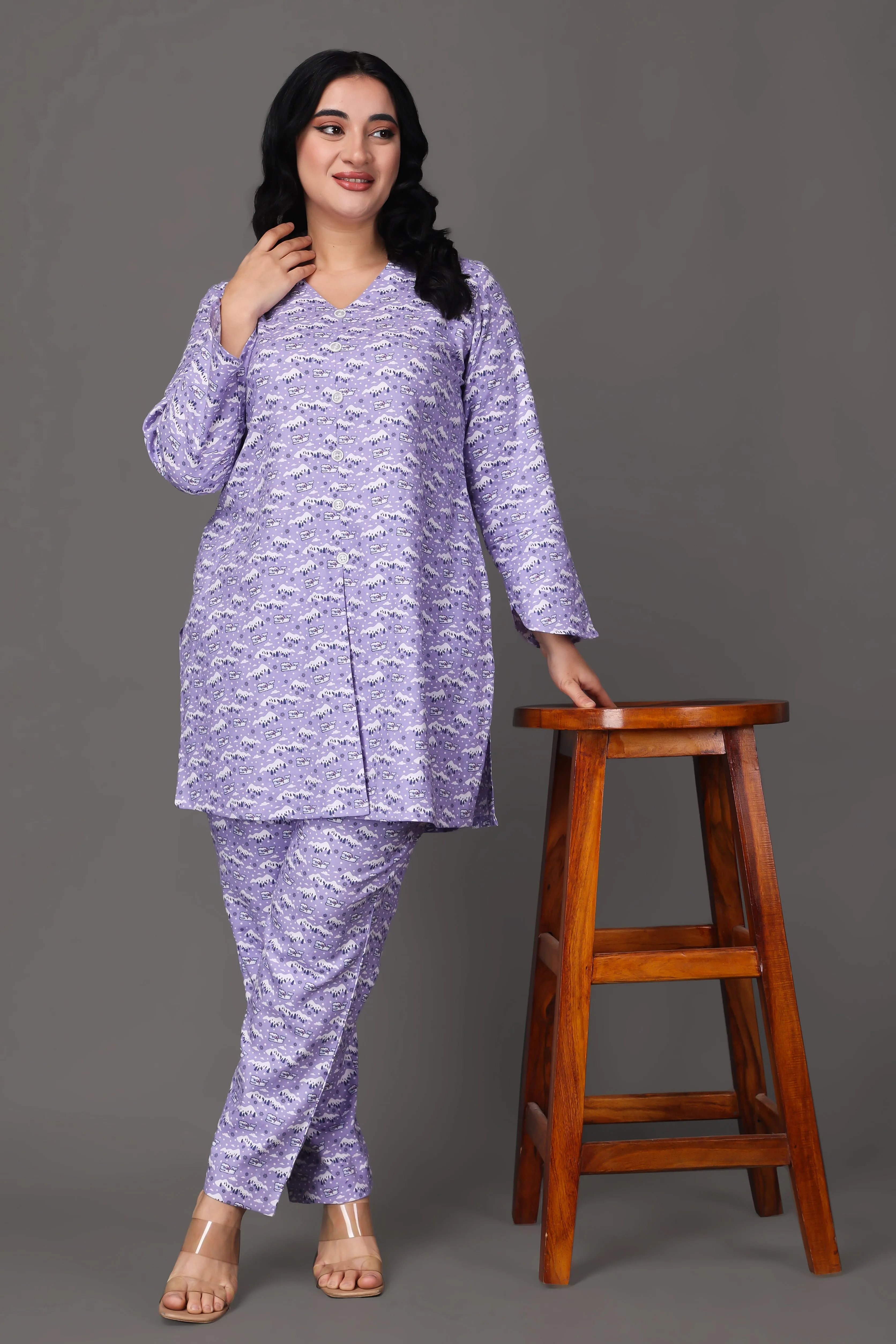Orchid Dream Woollen Co-ord Set