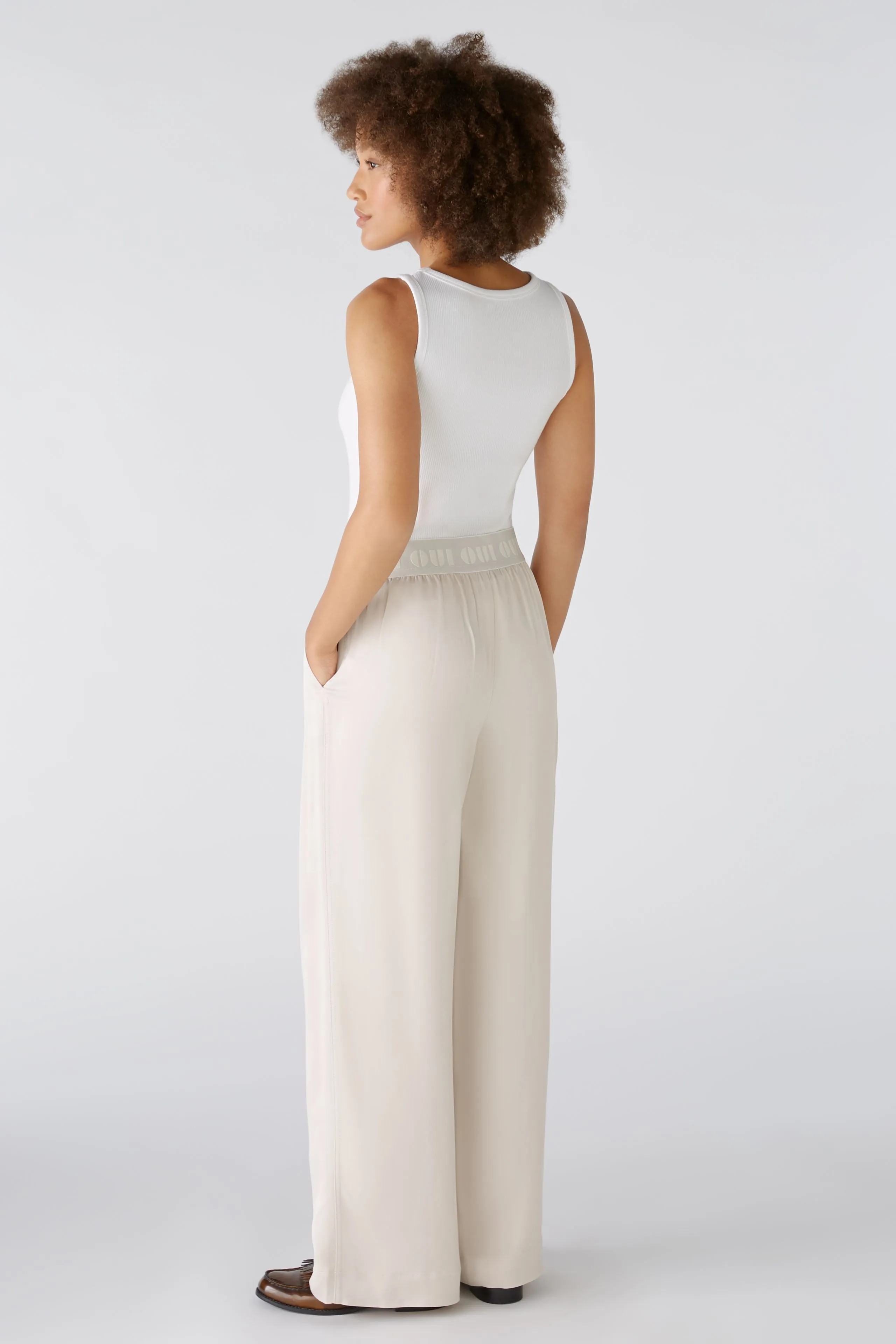 Oui Flowy Palazzo Trousers