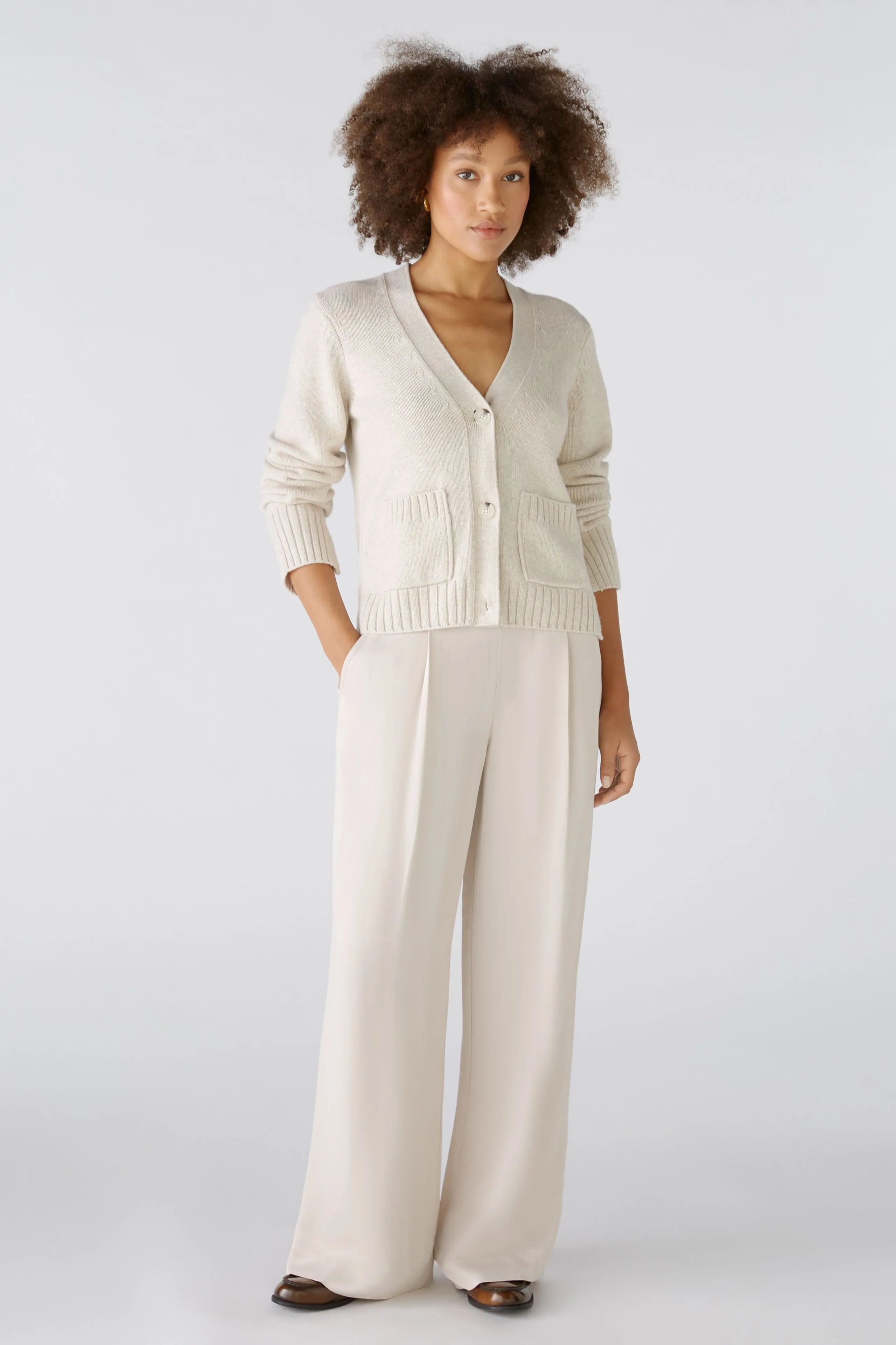 Oui Flowy Palazzo Trousers