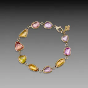 Rainbow Sapphire Bracelet