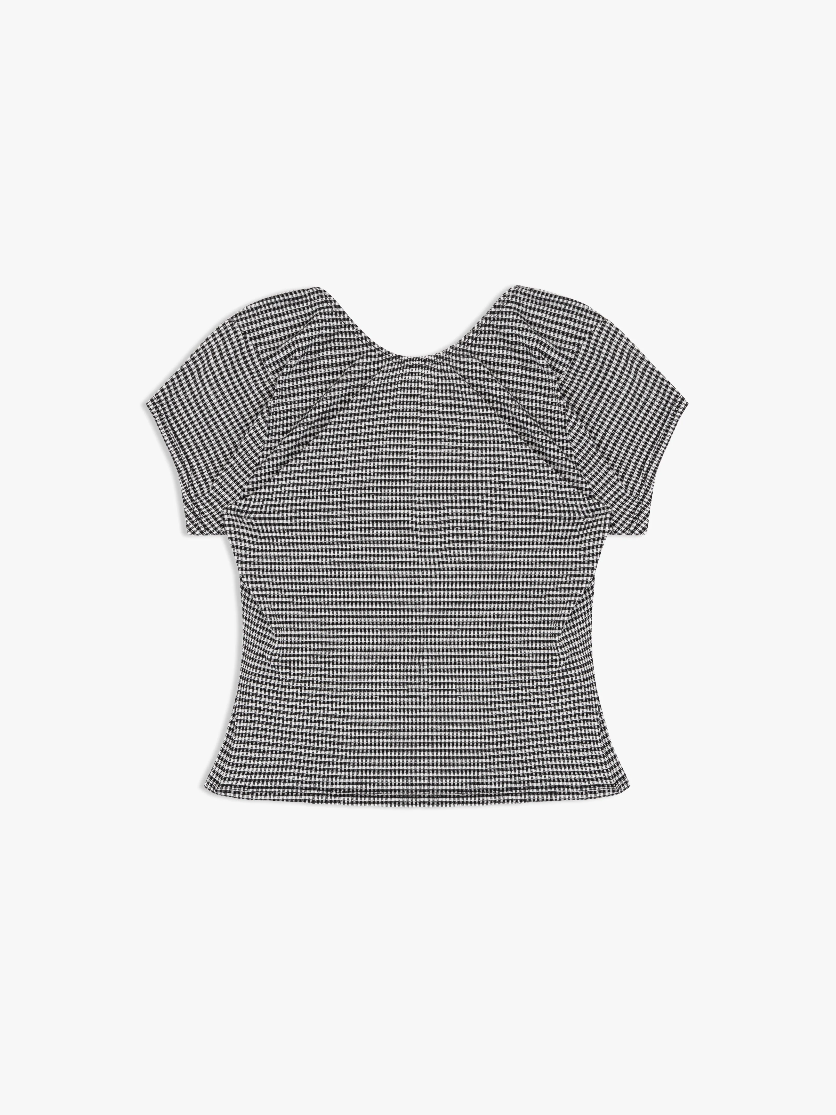 Rowan Tee - Caviar Gingham