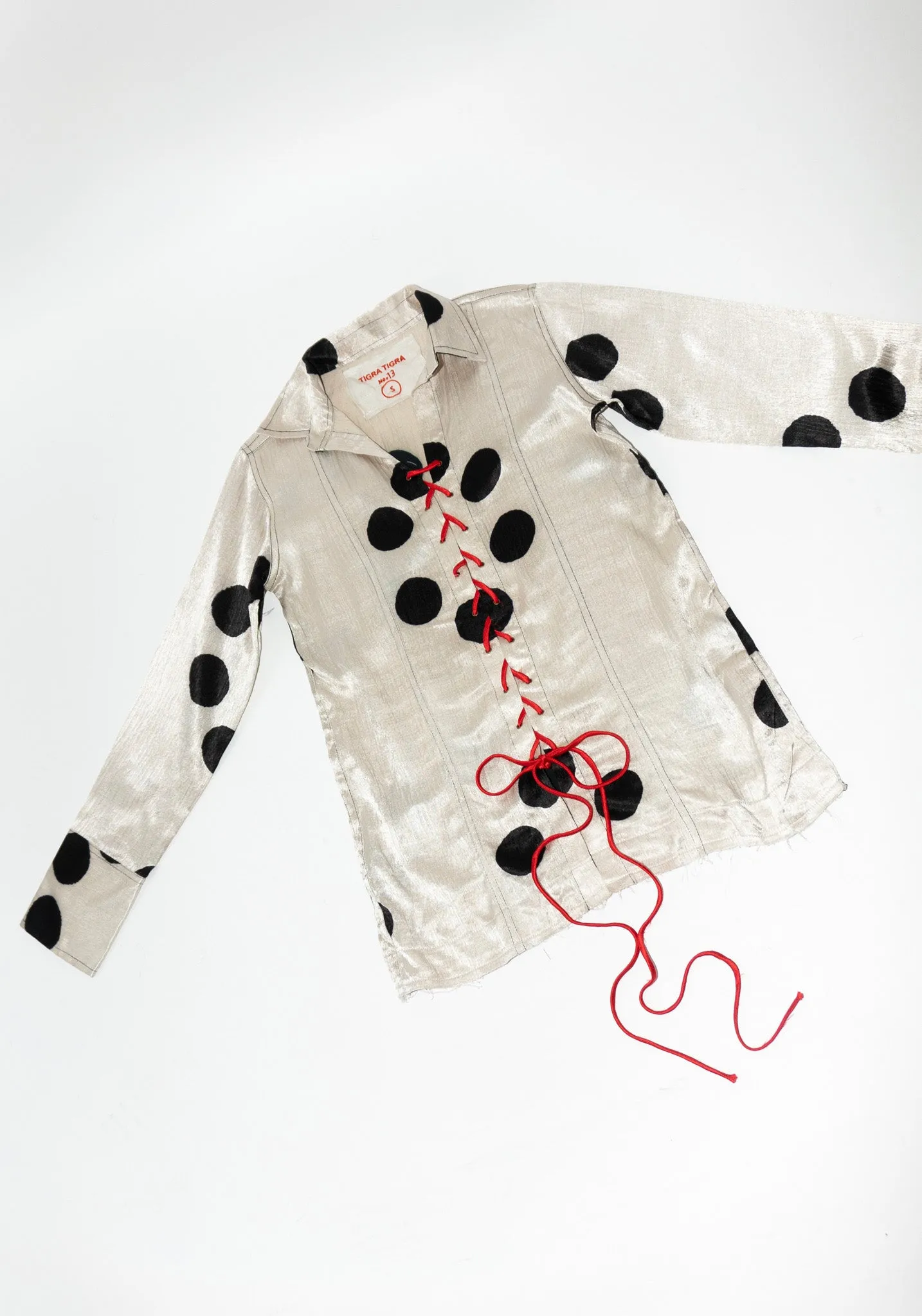 Silk Mashroo Moon Dye Lace-Up Shirt