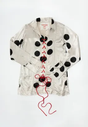 Silk Mashroo Moon Dye Lace-Up Shirt