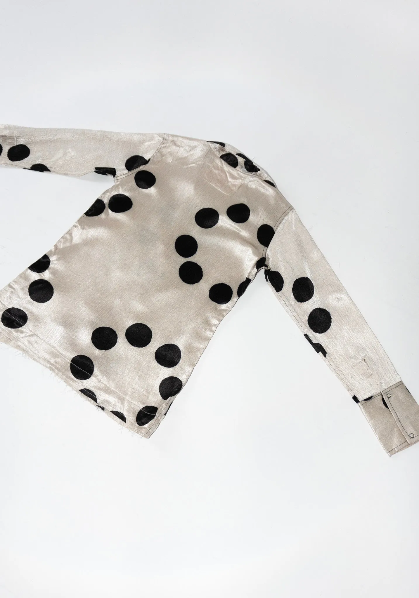 Silk Mashroo Moon Dye Lace-Up Shirt