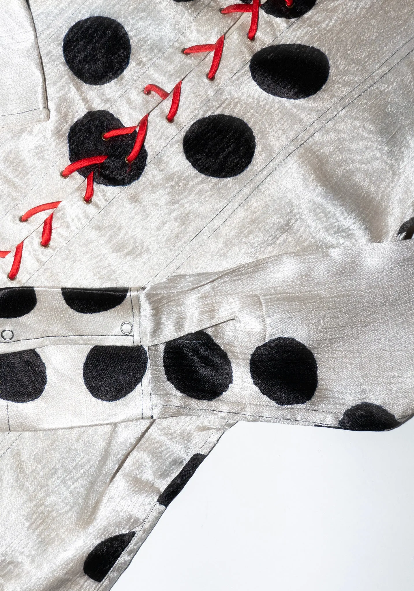 Silk Mashroo Moon Dye Lace-Up Shirt