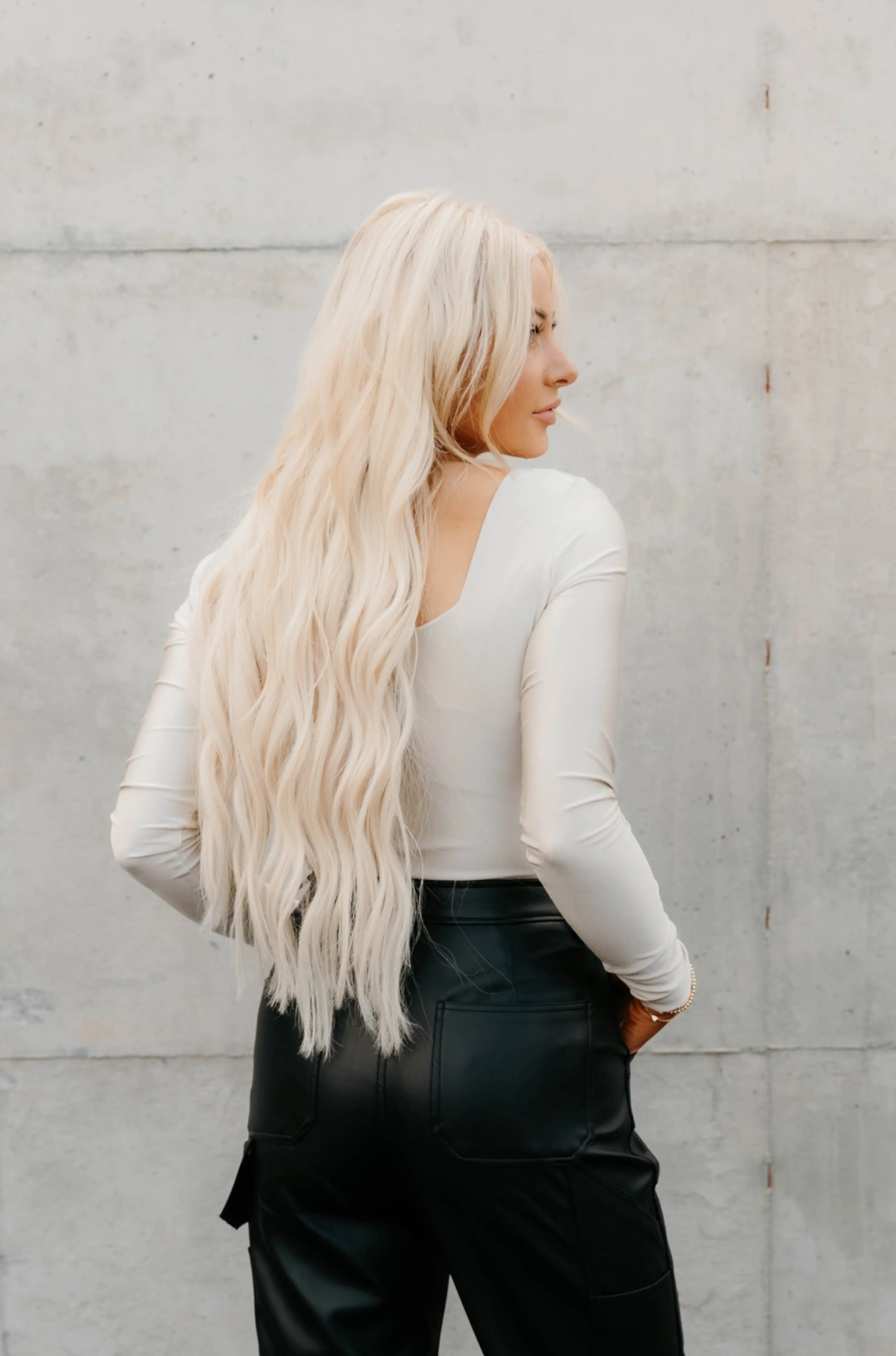 Stacy Square Neck Longsleeve Bodysuit - Final Sale 30% off