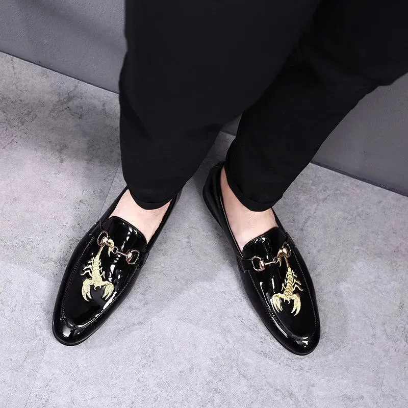The Scorpio Patent Leather Penny Loafers