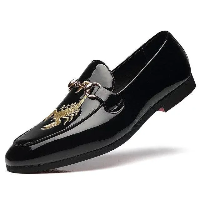 The Scorpio Patent Leather Penny Loafers