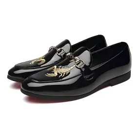 The Scorpio Patent Leather Penny Loafers