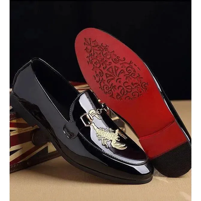The Scorpio Patent Leather Penny Loafers