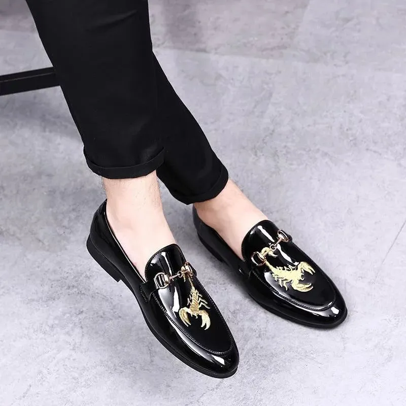 The Scorpio Patent Leather Penny Loafers