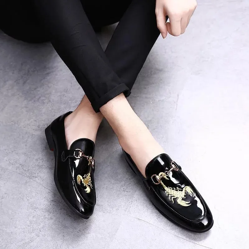 The Scorpio Patent Leather Penny Loafers