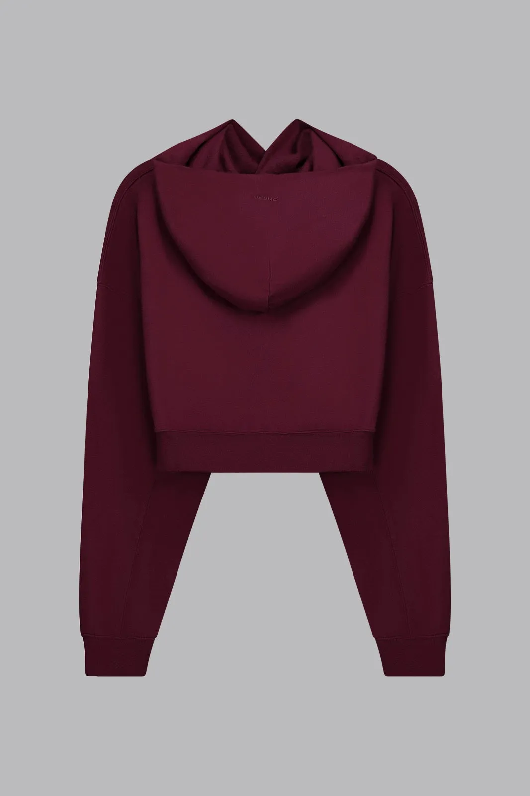 V_LYFE420 BOXY HOODIE - Burgundy
