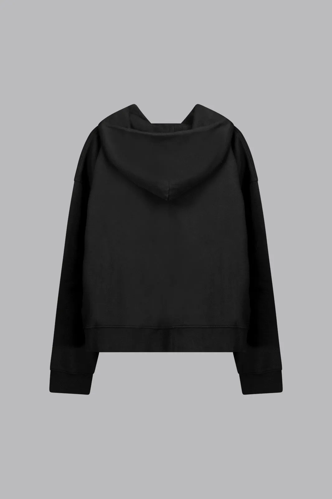 V_LYFE420 BOXY ZIP HOODIE - Black
